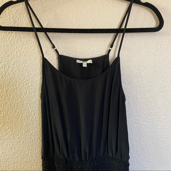 Joie black silk smocked mini dress, xs - Picture 5 of 9